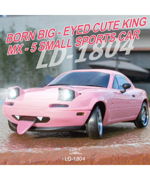 LDRC 1804 RTR 1/18 2.4G RWD RC Car Drift for Mazda MX-5 Gyro LED Light On-Road Full Proportional Racing Vehicles Models Toys
