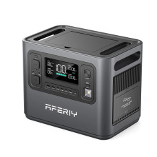 Aferiy P110-D 1200W 960Wh LiFePO4 Portable Power Station+2* S200 200W Solar Panel UPS Pure Sine Wave Camping RV Home Emergency Portable Generator US Plug