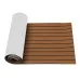2400x600x6mm EVA Foam Brown With Black Line Boat Flooring Faux Teak Sheet Pad