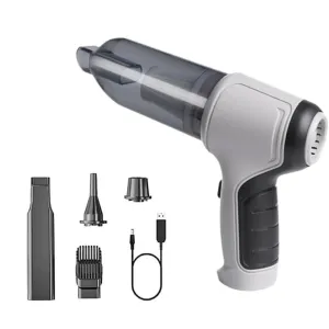Handheld Vacuum Cleaner 120W 9000Pa Suction 40mins Working Time Portable Car Vacuum Cleaner with Multiple Nozzles for Car Home Office Cleaning