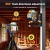CIGMAN CM-S05 Gesture Control 12 Lines Laser Level 3x360 Green Self-Leveling High Precision APP Bluetooth Remote Digital Display