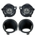 Pair 12V 55W Car Fog Light Kit w/ Bulbs w/ Switch&Wiring Halogen Fog Lamp for Chevrolet Camaro 2014-2015
