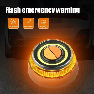 Car Emergency Beacon Light Battery Version Induction Strobe Flashing Warning Light Help Flash Safety Signal Lamp