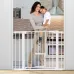 Comomy Extra Wide Baby Gate Baby Fences Kids Play Gate Large Pet Gate with Swing Door For Doorway Stairs
