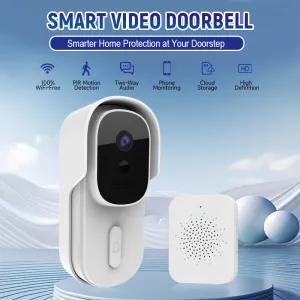 Tuya Smart Video Doorbell 720P HD Security Camera Support AI Human Detect Motion Alert PIR Two Way Audio Wireless Visual Doorbell