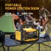 PYS-PEI 300W/600W/1000W 299.5Wh/655Wh/1024Wh Outdoors Portable Power Station with Flashlight Digital Display Backup Lithium Battery Power Supply with AC/DC/USB/PD Type-C Outlet Generator for RV Camping Traveling Emergency