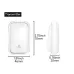 1-to-1 Battery-free Self Powered RF433 Wireless Doorbell EU Plug 38 Ringtones Outdoor IP44 Waterproof 150m Range Long Distance Door Bell