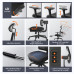 Newtral MagicH-BP Ergonomic Chair with Footrest - Home Office Desk Chair with Auto-Following Lumbar Support, 4D Armrest, Seat Depth & Height Adjustable, 96-136 Reclines