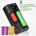 K2 Dual-Slot Universal with USB Port Battery Charger Flashlight RC Toys Home Tools Rechargeable Battery Charger