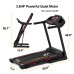 Bominfit JK88 Home Office Folding Treadmill - 3.5HP Quiet Motor | 1-16km/h Running & Walking | Installation-Free | Cup Holder | Folding Handle | Smart LED Display | Heart Rate Sensor | Max 150kg User Weight