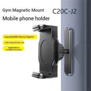 Magnetic Base Phone Holder N52 Strong Magnet Adjustable 360 Rotation Car Fitness Kitchen Vlog Essential Fits 4-6.7* Inch Smartphones