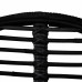 Dining Chairs 4 pcs Black Natural Rattan