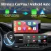 2in1 Wireless CarPlay Android Auto Adapter Convert Wired to Wireless with 5GHz WiFi USB Type C Plug and Play for Factory Car Systems