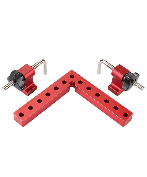 VEIKO 2 Set Woodworking Precision Clamping Square L-Shaped Auxiliary Fixture Splicing Board Carpenter Square Ruler Woodworking Tool