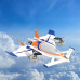 QIDI 570 2.4GHz 6CH 315mm Wingspan VTOL One Click Crane Mode Night Flying 6-Axis Gyro Brushless EPP RC Airplane RTF Compatible Futaba & DSM Receiver