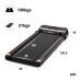 FYC JK30F-9 Under Desk Treadmill 2.5HP Power Motor 6km/h Max Speed 100KG Weigh Capacity APP Control bluetooth Music LED Display Installation-free Running Fitness for Home Gym Workouts