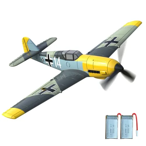 Eachine BF109 V2 2.4GHz 4CH 400mm Wingspan 6-Axis One-Key U-Turn Aerobatic Xpilot Stabilization System EPP Mini RC Airplane BNF/RTF for Beginner