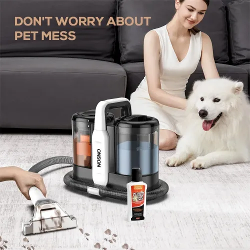 ONSON C5 500W Portable Carpet Cleaner Vacuums 11kpa Spot Cleaner For Carpet And Sofa Pet Stain Remover with Dual Water Tank System