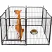 PawGiant Dog Pen 8 Panels 40" Height RV Dog Fence Outdoor Playpens Exercise Pen for Dogs Metal Protect Design Poles Foldable Barrier with Door