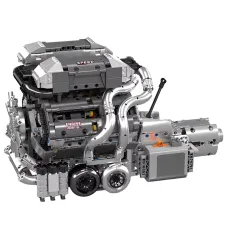 Mould King 10201 Technical Car Building Block Motorized Bug SuperCar W16 Engine with Gearbox Building Block Brick Kids Gift