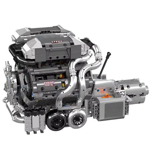 Mould King 10201 Technical Car Building Block Motorized Bug SuperCar W16 Engine with Gearbox Building Block Brick Kids Gift