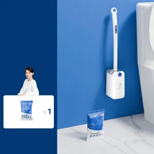 Automatic Chuck Open Cover Disposable Toilet Brush Household 360 Angle Wall Hanging With Cleaning Tablets Toilet Cleaner