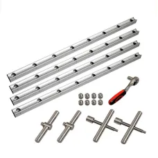 ENJOYWOOD 4-Way Panel Clamp Wood Gluing Clamp Positioning Clamp for Glue-Ups on Cabinet Door Panels / Table Tops / Wood Panels / Cutting Boards