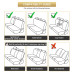 5 Seats Universal Car Seat Covers Deluxe PU Leather Seat Cushion Full Set Cover