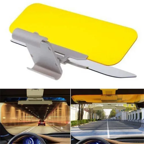2 In 1 Car Sun Visor HD Goggles Car Day And Night Anti-Ultraviolet Anti-Glare Sunshade Sunshade Rotatable Transparent Driving Mirror