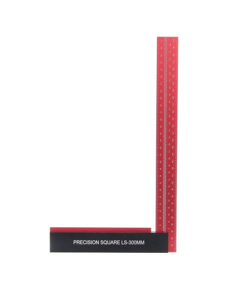 ENJOYWOOD Signature Precision Square Right Angle Ruler 300mm Guaranteed T Speed Measurements Ruler for Measuring and Marking Woodworking Carpenters Aluminum Alloy Framing Professional Carpentry Use