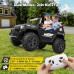 FUNTOK R06S 24V 7AH Double Seater Kids Ride on Truck Car 8km/h Max Speed Safety Rechargeable Powered Electric Car for 3-8 Years Old Kids with Remote Control