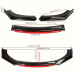 Car Front Bumper Lip Splitter Universal Aerodynamic Body Kit Spoiler Diffuser Protector Impact-Resistant Enhances Downforce Stylish