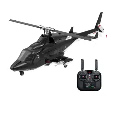 Eachine E188S AirWolf 2.4G 9CH 6G GPS Optical Flow Localization LiDAR TOF Altitude Hold Dual Brushless Motor 1:34 Scale Flybarless RC Helicopter RTF With Aluminum Box