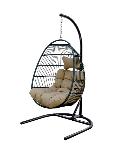HUOJI HW002C Foldable Swing Chair with Stand