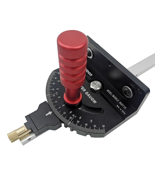 ENJOYWOOD Woodworking M1 Pro Angle Miter Gauge 0-60 Degree for Table Saw Router Table Precision Angle Setting Gauge for Wood Cutting Sawing
