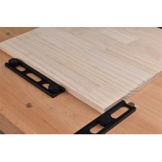 Fonson Woodworking Planing Stop with 10pcs Dog Hole Bench Dog Clamp Desktop Tenon Workbench Table Accessories