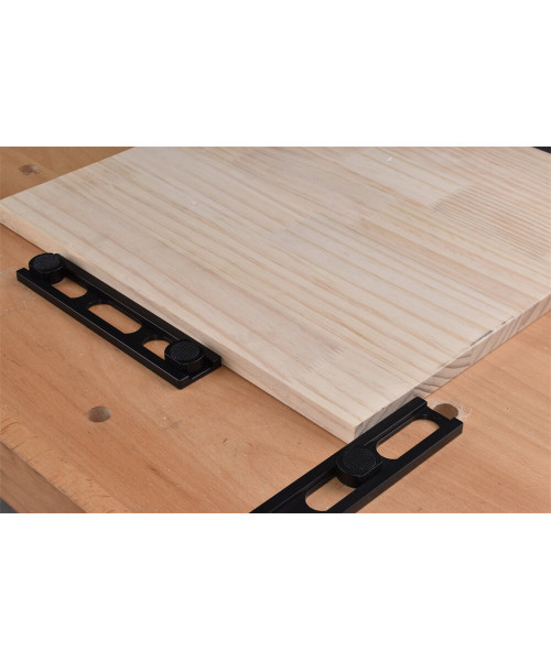 Fonson Woodworking Planing Stop with 10pcs Dog Hole Bench Dog Clamp Desktop Tenon Workbench Table Accessories