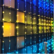 Elfeland 10M 100LEDs RGBIC USB String Light with bluetooth APP Control DIY LED Fairy Lights IP65 Waterproof for Christmas Tree Wedding Birthday Party Decoration