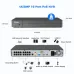 Hiseeu 16 Channel 4K PoE NVR Support 4K 2K 8MP 5MP 3MP 1080P PoE Camera with Motion Alarm 24/7 Recording Smart Playback Free Remote Access Network Video Recorder