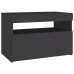 TV Cabinets with LED Lights 2 pcs Gray 23.6"x13.8"x15.7