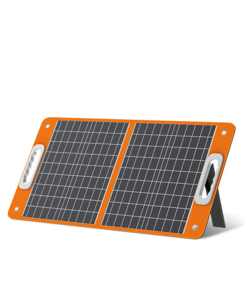 FlashFish 18V 60W Foldable Solar Panel Portable Solar Charger with DC Output USB-C QC3.0 for Phones Tablets Camping Van RV Trip