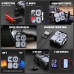 Foursun Car Jump Starter with Air Compressor, Foursun 4000A 26800mAh Jump Starter Battery Pack (All Gas/8.0L Diesel) 150PSI Digital Tire Inflator, 12V Car Lithium Battery Jump Box Pack Power Charger