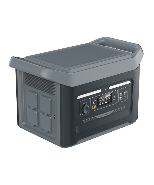 Poweronetek PSK1500 1500W Portable Power Station LiFePO4 1400Wh /437500mAh Emergency Solar Generator Energy Storage Battery System Solar Generator System For RV,Camping Outdoor Backup Battery