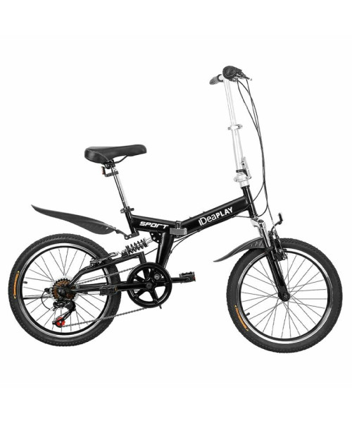 IDEAPLAY P11 6-Speed 20 Inch Wheels Mountain Bike Steel Frame V-Brakes Payload 75KG Adult Folding Bicycle