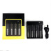 I4 4-Slot with USB Type-C Port Universal Rechargeable Battery Charger Intellegent Charger for Flashlight RC Toys Home Tools Battery Charger For Li-ion 18650 21700 26650 AA AAA Batteries Cell