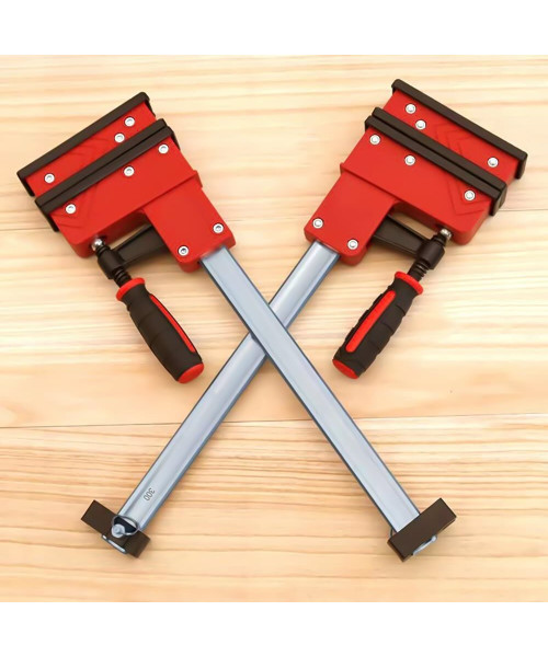 2-Pack 16-Inch Heavy-Duty Parallel Clamps, 700kg Clamping Force & 95mm Throat Depth, Quick-Change Bar Clamps for Woodworking and Metalworking