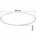 Desk Top Tempered Glass Round 35.4