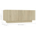 TV Cabinet Sonoma Oak 39.4"x14"x16" Chipboard