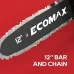 Ecomax ELG05 Cordless Chainsaw 12-Inch 18V Electric Chainsaw with 4Ah Battery & Fast Charger Powerful Chain Saws with Double Safety Switch for Wood Cutting ideal for Farm Backyard Garden Ranch