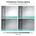 Janolia Floor lamp Lash Light for Eyelash Tech LED Half Moon Light Lash Lamp Esthetician Light Adjustable Brightness 360Rotating for Lash Tech Tattoo Beauty